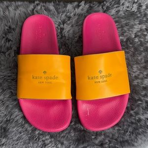 Kate Spade Pink/Orange Slides 7